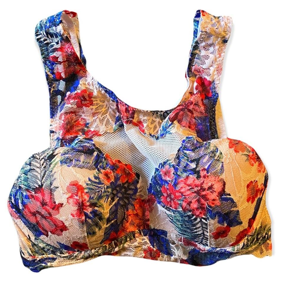 Victoria’s Secret Pink Lace Floral Bralette X-Small